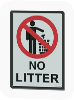 No Litter Sign
